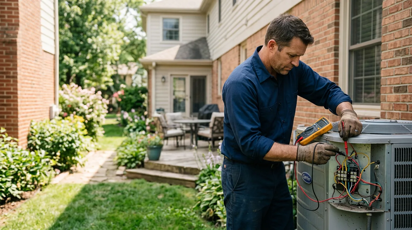 HVAC technician working near Tamms, IL
